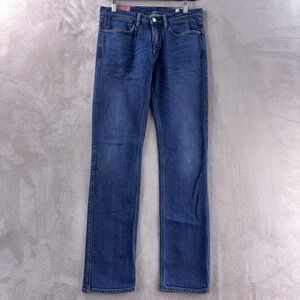 Acne Studios Max Jeans Mens Size 31x30 Blue Dark Wash Straight Leg Premium Denim
